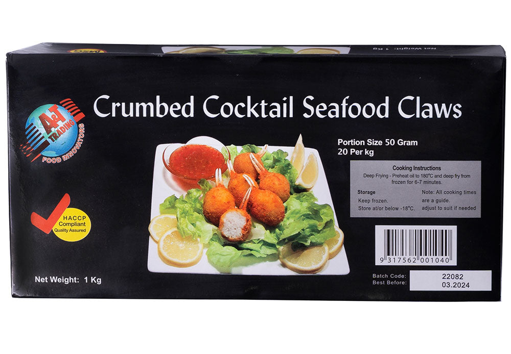 Crumbed Crab Claws (1kg Pack)
