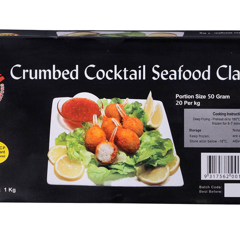 Crumbed Crab Claws (1kg Pack) 