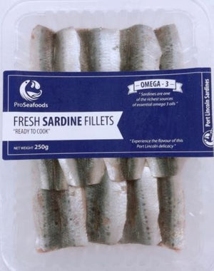Fresh Port Lincoln Sardine Fillets (250g)